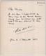 André Allard L'olivier Poète Lettre Autographe SignÉe