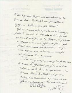 André GIDE Correspondance de 8 lettres autographes et signées