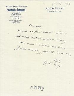 André GIDE Correspondance de 8 lettres autographes et signées