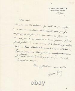 André GIDE Correspondance de 8 lettres autographes et signées