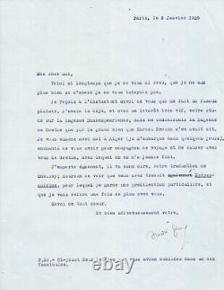 André GIDE Correspondance de 8 lettres autographes et signées