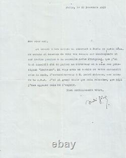 André GIDE Correspondance de 8 lettres autographes et signées