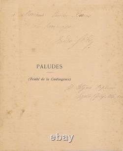 André Gide envoi autographe signé Paludes colophon découpé citation Virgile