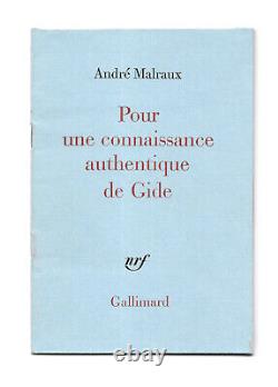 André MALRAUX / Lettres autographes signées / Chat / Vilmorin / Voyages / Gide