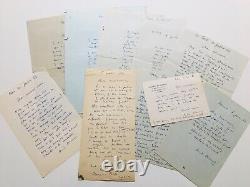 André PLANSON Bel ensemble de 10 lettres autographes signées Jules Verne