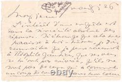 Anna de NOAILLES préfère BAUDELAIRE belle lettre autographe signée