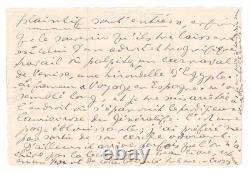 Anna de NOAILLES préfère BAUDELAIRE belle lettre autographe signée