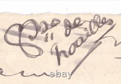 Anna de NOAILLES préfère BAUDELAIRE belle lettre autographe signée