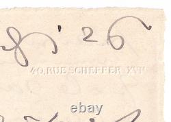 Anna de NOAILLES préfère BAUDELAIRE belle lettre autographe signée