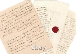 Anne Marie de MARGUERYE comtesse HAUTEFEUILLE 11 lettres autographes signées