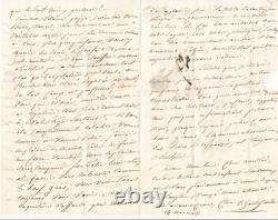 Anne Marie de MARGUERYE comtesse HAUTEFEUILLE 11 lettres autographes signées