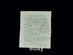 Antoine BOURDELLE lettre autographe signée la beauté 1924