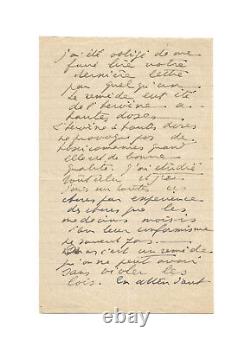 Antonin ARTAUD / Lettre autographe signée / Drogue / Héroïne / Apocalypse / Art