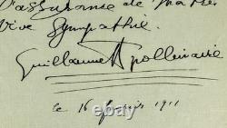 Apollinaire-l'hérésiarque & Cie-belle Lettre Autographe-édition Originale 1910