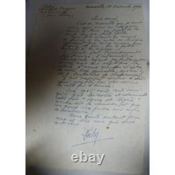 Archive de 13 lettres manuscrites signées par J. DABRY Pilote avec J. MERMOZ FR