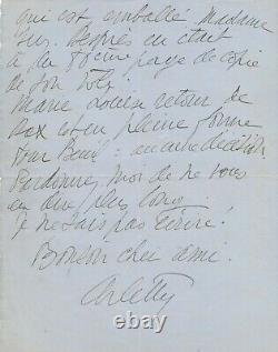 Arletty lettre autographe signée pièce Feu Madame Pic Charles Lugné-Poe