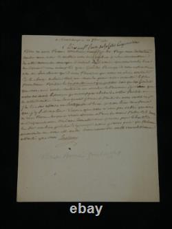 Armand-Louis de Gontaut Duc de Lauzun Lettre autographe signée 1771