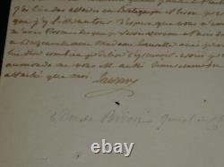 Armand-Louis de Gontaut Duc de Lauzun Lettre autographe signée 1771