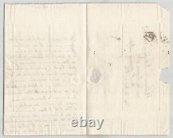 Armand de Lostanges Lettre autographe à sa mère j'ai vu ma compagnie 1813