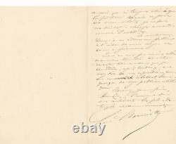 Art Léon LHERMITTE belle lettre autographe signée sens de sa peinture