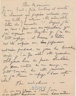 Art SEM exposition 1910 galerie diorama intéressante lettre autographe signée