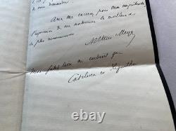 Arthur MAYER Intéressante lettre autographe signée. 1913