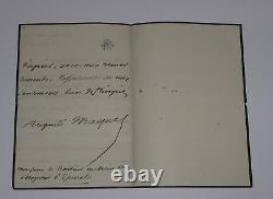 Auguste MAQUET, Poète LETTRE AUTOGRAPHE SIGNÉE DE RECCOMANDATION A UN DOCTEUR