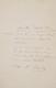 Auguste Rodin Lettre Autographe Sign&eacute;e &agrave; Hippolyte Durand-tahier
