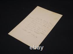 Auguste RODIN Lettre autographe signée à Hippolyte Durand-Tahier