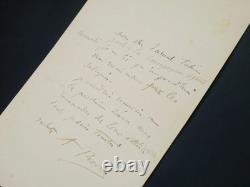 Auguste RODIN Lettre autographe signée à Hippolyte Durand-Tahier