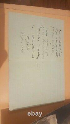 Auguste RODIN lettre autographe signée Mon cher maître