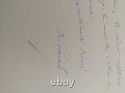 Authentique Lettre Autographe Signée (L. A. S.) de Raymond POINCARÉ