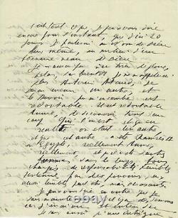 Avec le Christ, Antonin ARTAUD annonce l'Apocalypse. Lettre autographe signée