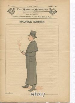 BARRES (Maurice) Lettres autographes signées, l'une de jeunesse, l'autre à Finot