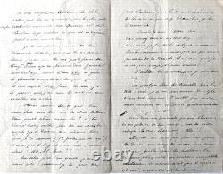 BARRES (Maurice) Lettres autographes signées, l'une de jeunesse, l'autre à Finot