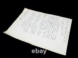 BENJAMIN René Lettre autographe signée 1927