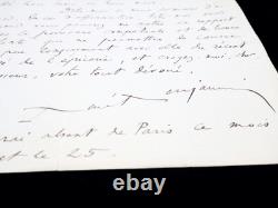 BENJAMIN René Lettre autographe signée 1927