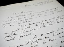 BENJAMIN René Lettre autographe signée 1927