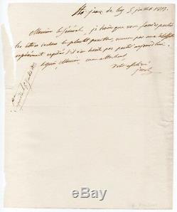 BONAPARTE Joseph Lettre autographe signée Saint-Jean-de-Luz 5 juillet 1813