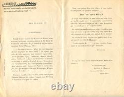 BOTREL (Théodore). Lettre autographe signée, réponse à l'Enquête de l'Ermitage