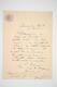 Brancusi Lettre Autographe Signée Au Ministère Roumain Des Cultes Manuscrit 1914