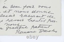 BROOKS Lettre AUTOGRAPHE signée adressée au Docteur Francis Mars E. O ENVOI 1963