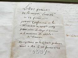 Belle Et Rare Lettre Manuscrite Originale Signee Par Louis XV 18 Fevrier 1770