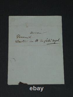 Benjamin ANTIER Lettre autographe signée 1837