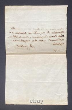 Benjamin CONSTANT Lettre autographe signée Dernières lettres avant de mourir