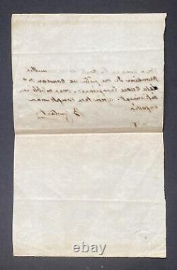 Benjamin CONSTANT Lettre autographe signée Dernières lettres avant de mourir Benjamin CONSTANT Lettre autographe signée Dernières lettres avant de mourir