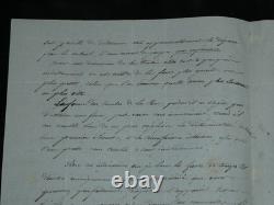 Benoît Fourneyron Lettre autographe signée Turbine Hydraulique Science 1837