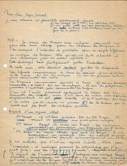 Boris VIAN Lettre autographe signée à Roger Vincent. La Musique