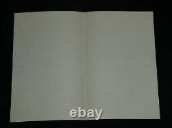 Branthôme Belle lettre autographe signée étranger dans mon propre pays 1936