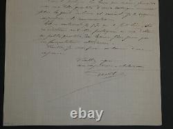 Brasserie Gavot-Lettre autographe signée à Louis Pasteur, contre-signée par lui